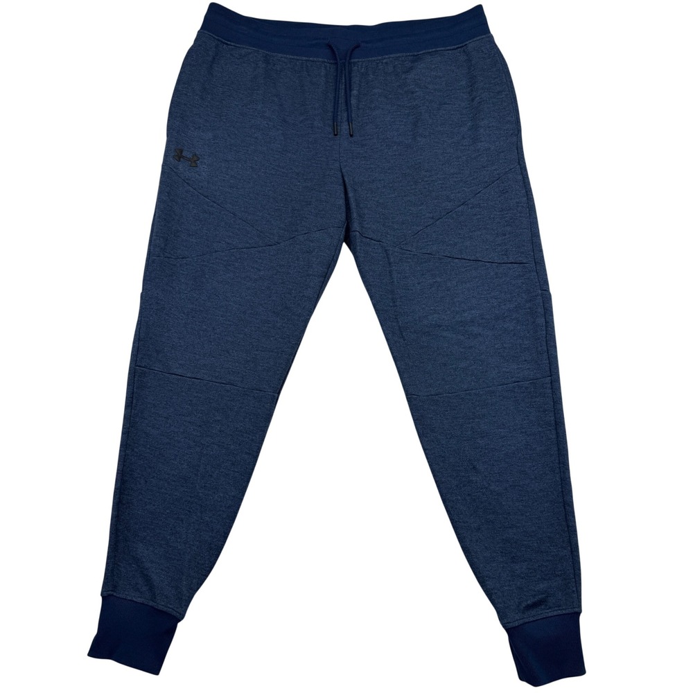 Under Armour Joggers Mens XXL Blue 1347273 Fitted Heathered Athletic Sweatpants